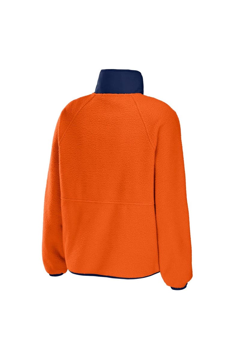WEAR by Erin Andrews Women's WEAR by Erin Andrews Orange Denver Broncos Polar Fleece Raglan Full-Snap Jacket, Alternate, color, Orange