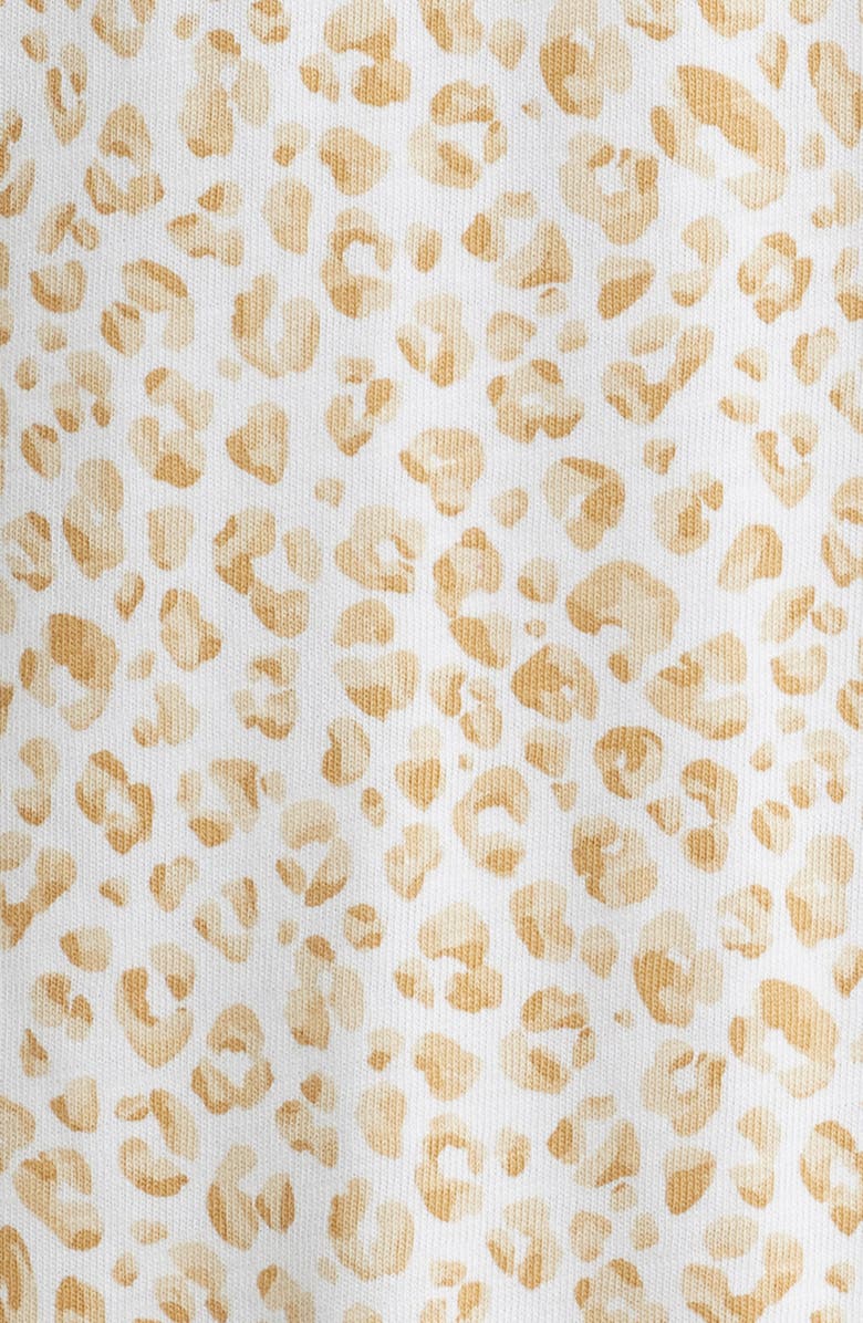 Tommy Bahama Lux Leopard Print Slub Cotton Jersey Minidress, Alternate, color, Crouton