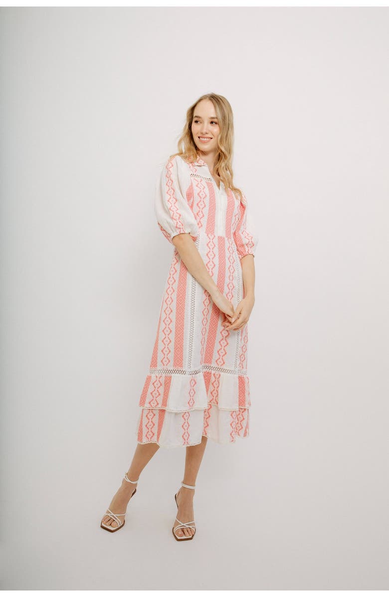 GUADALUPE DESIGN Anisa Ikat Kimono, Alternate, color, Pink