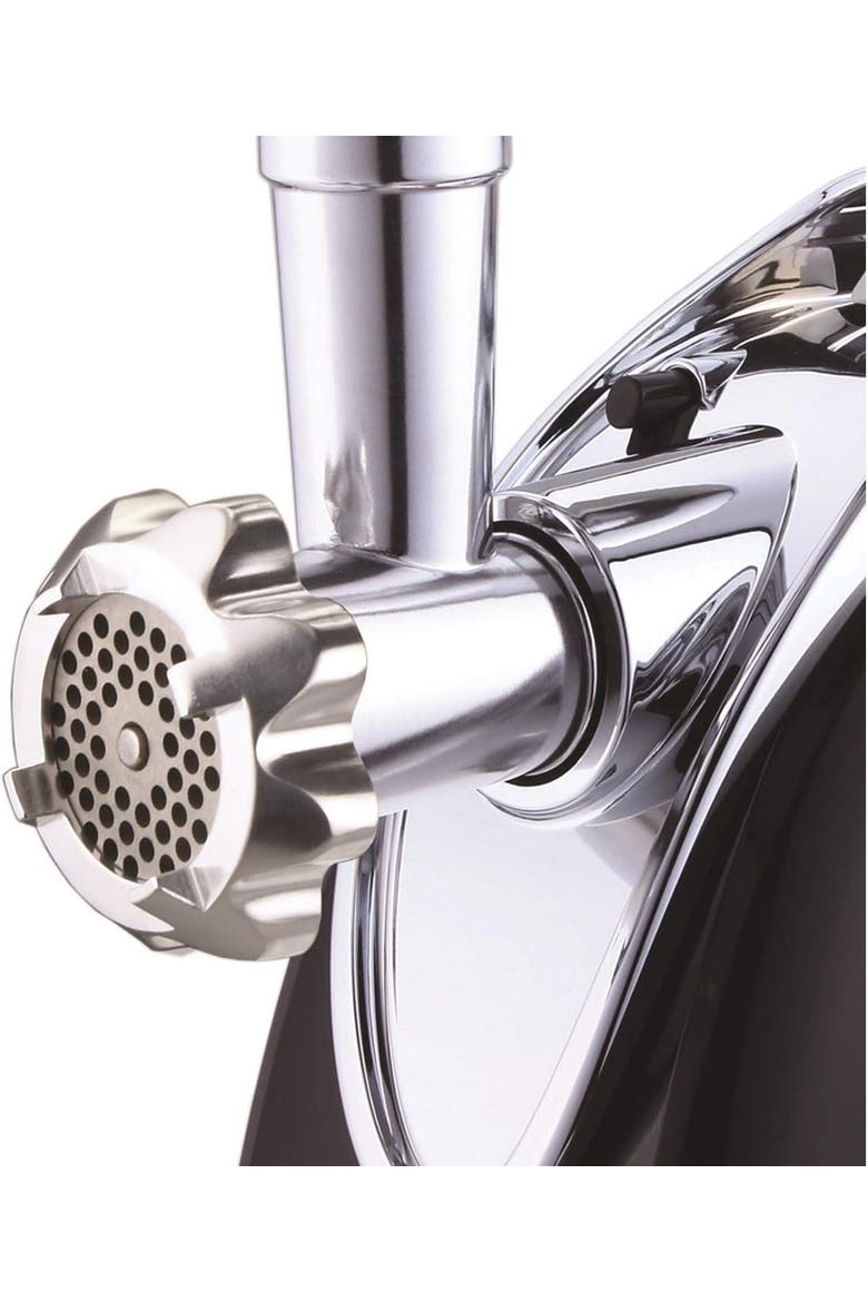 Electric Meat Grinder, Alternate, color, BLACK AND STAINLESS STEEL