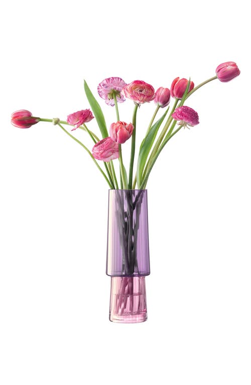 Lsa Gems Glass Vase In Pink