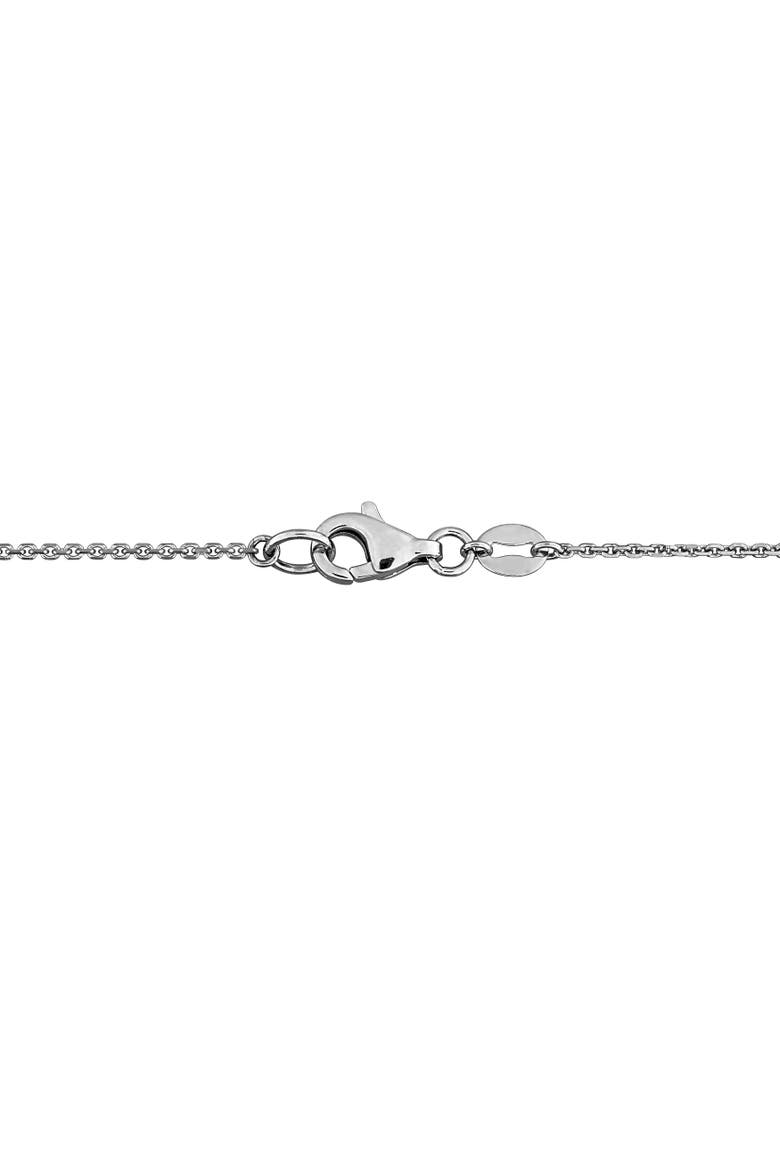 Lab-Grown Diamond Cluster Station Necklace 14K, Alternate, color, White Gold