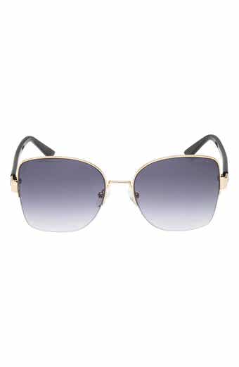 GUESS 59mm Gradient Butterfly Sunglasses