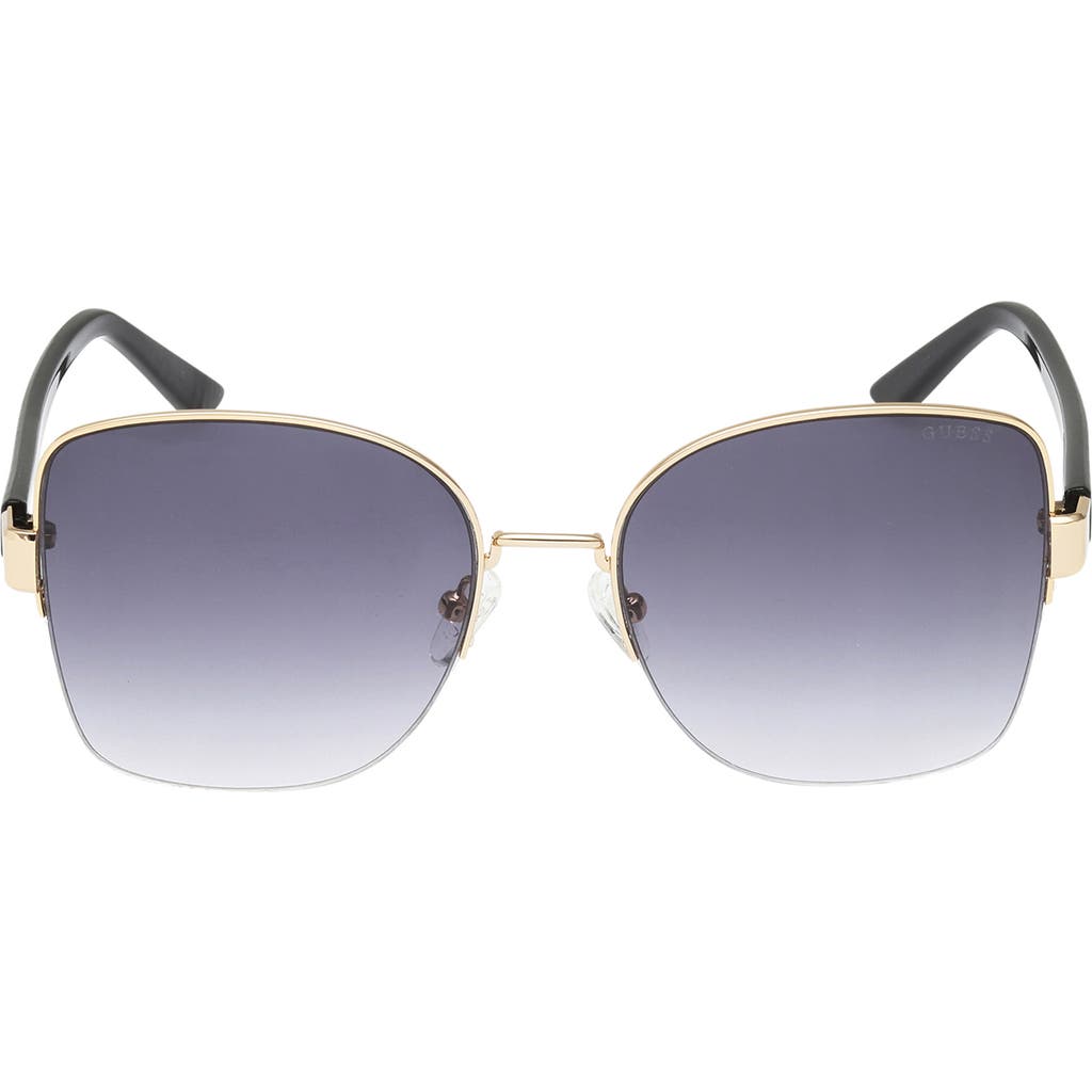 Guess 59mm Gradient Butterfly Sunglasses