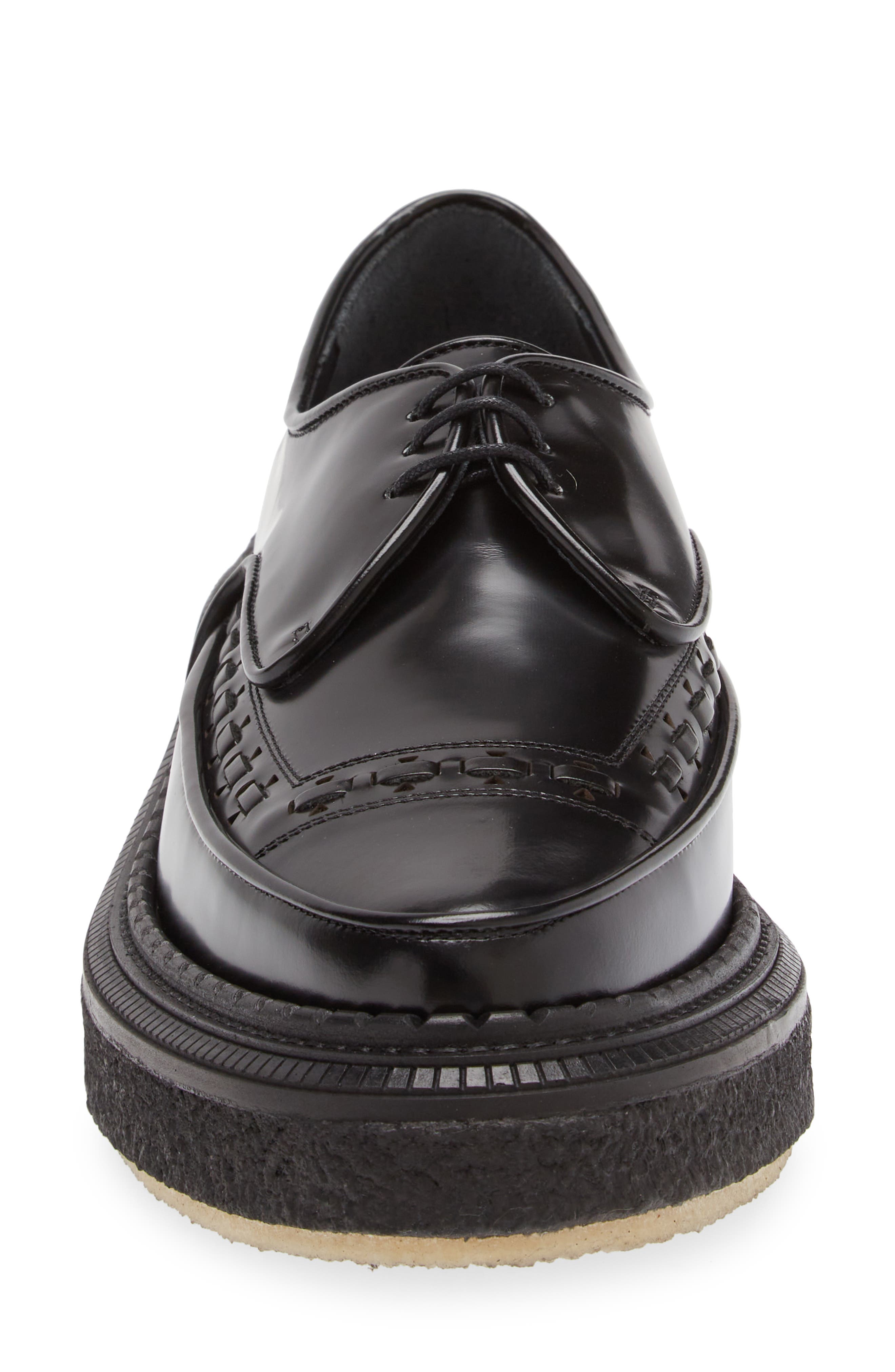 Creeper Sole Derby, Alternate, color, BLACK