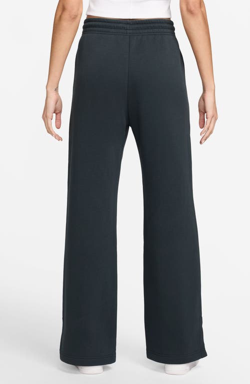 Nike Sportswear Phoenix High Waist Wide Leg Sweatpants In Black