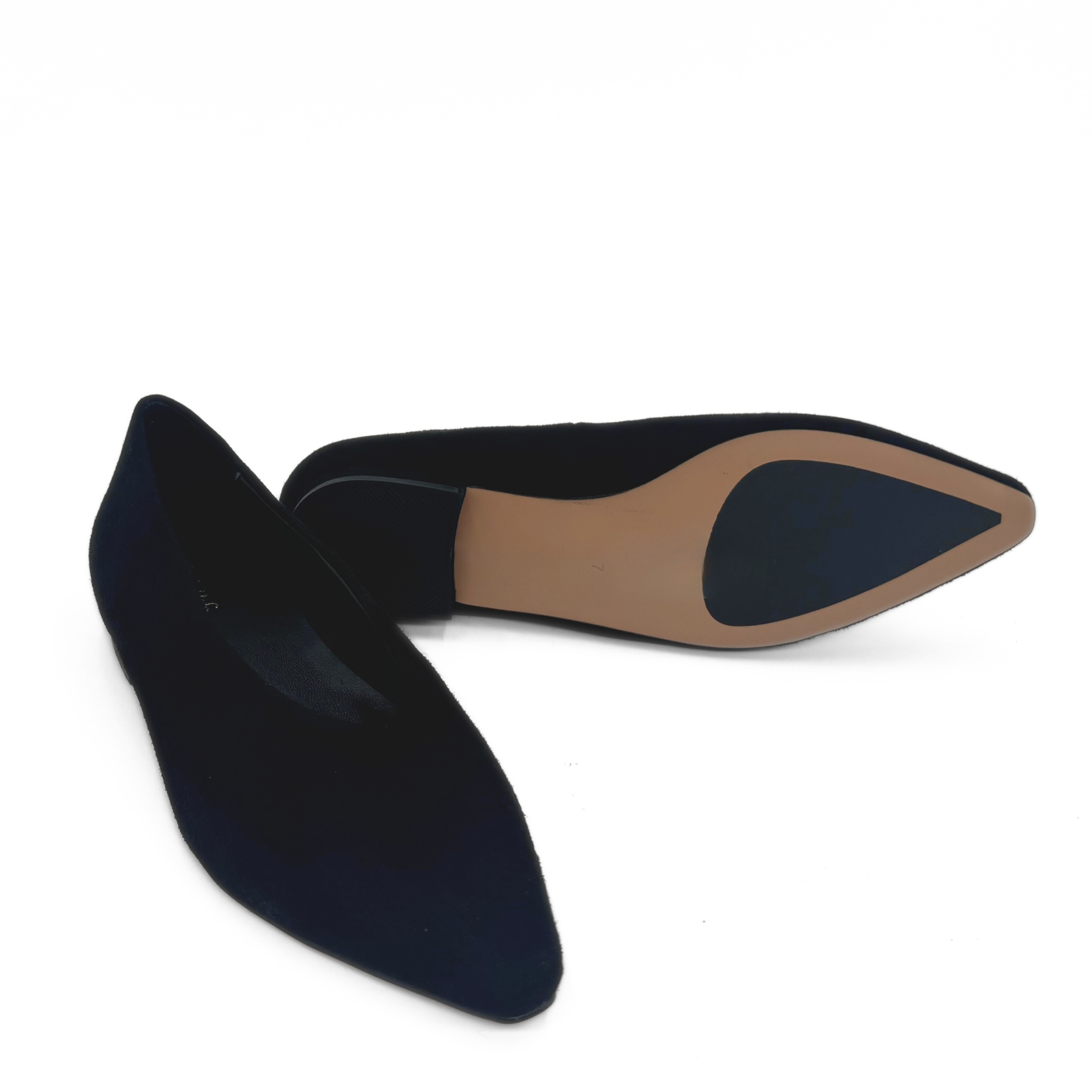 Amie Rafa Riley Suede Ballet Flats, Alternate, color, Black