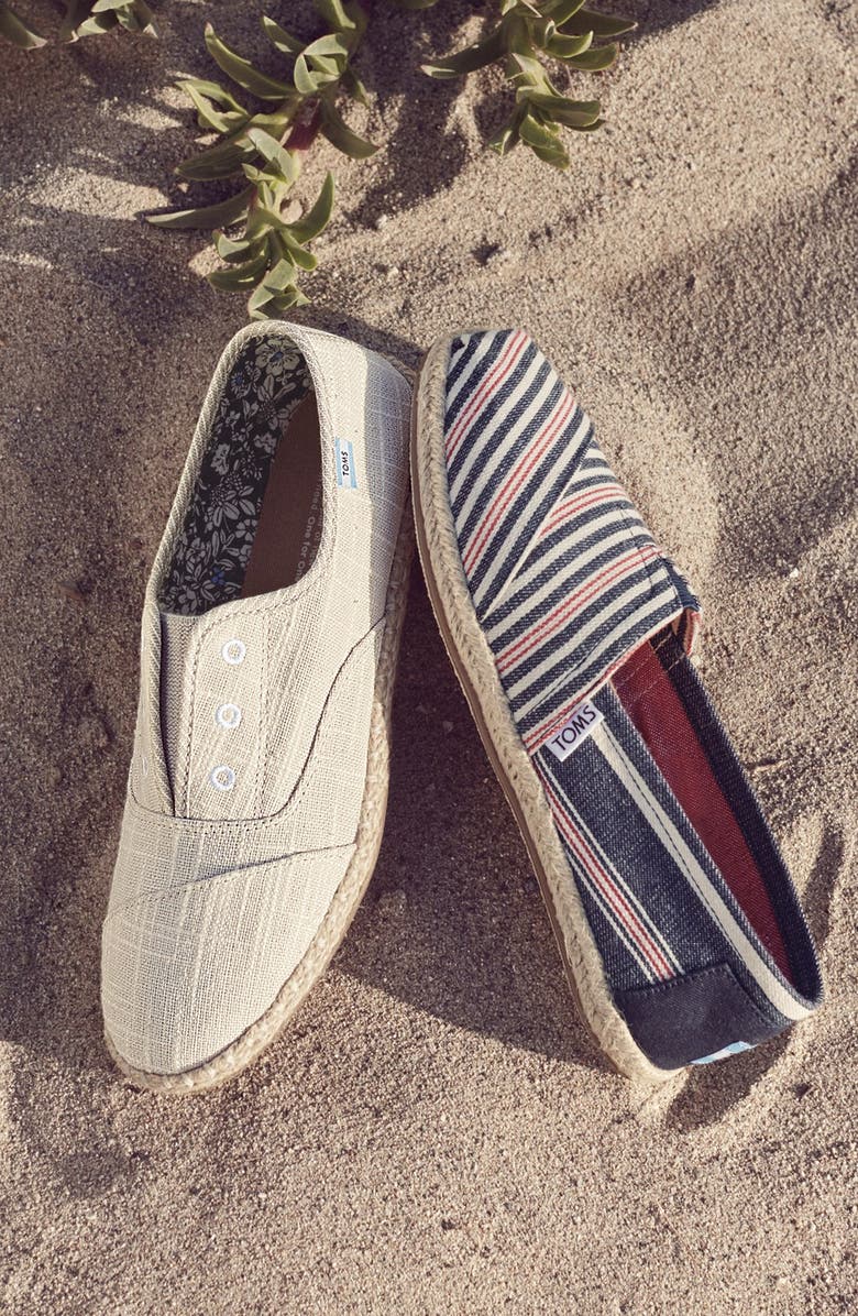 TOMS Stripe Espadrille Slip-On, Main, color,