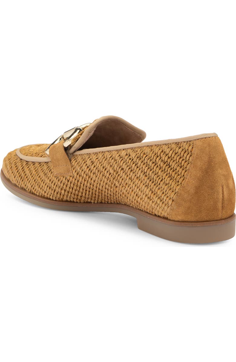 Paul Green Ariana Bit Loafer, Alternate, color, Camel Suede Raffia