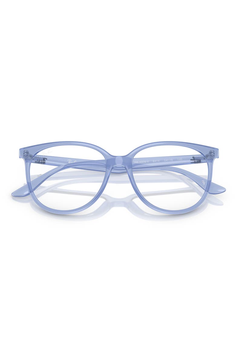Ray-Ban 52mm Square Optical Glasses, Alternate, color, Blue