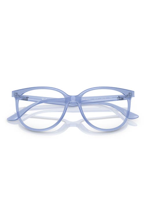 Ray Ban Ray-ban 52mm Square Optical Glasses In Blue