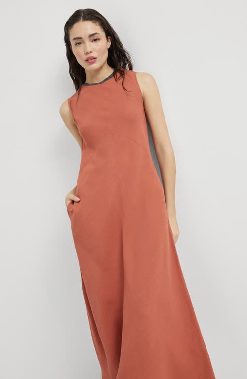 Brunello Cucinelli Monili Midikleid Mit Kettendetail