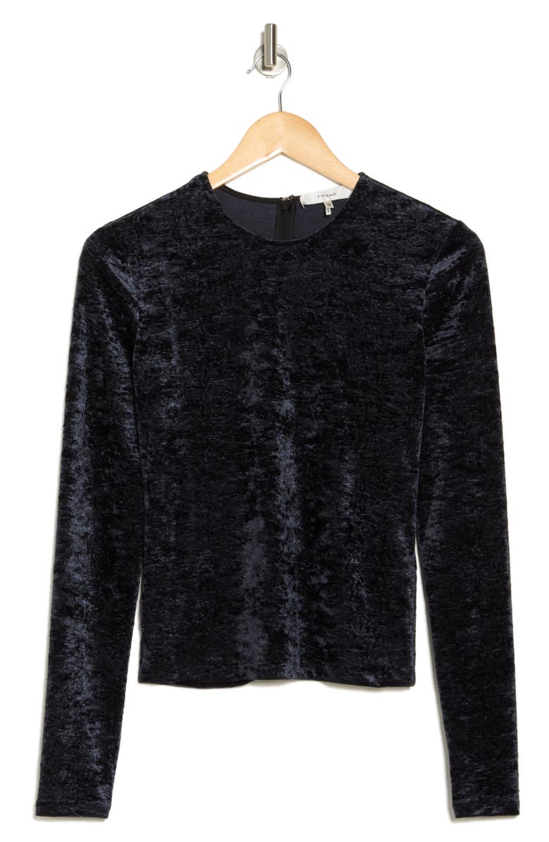 FRAME Crushed Velvet Top, Alternate, color, 