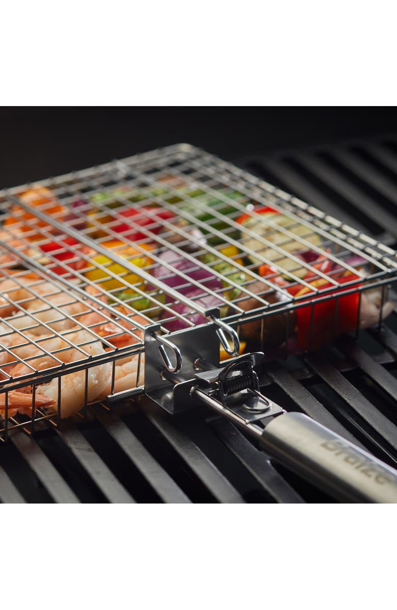 Braize Large Grill Basket Set, Alternate, color, Stainless Steel