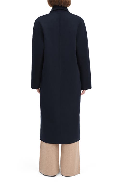 Favorite Daughter The Luca Wool Blend Double Breasted Coat In Blue
