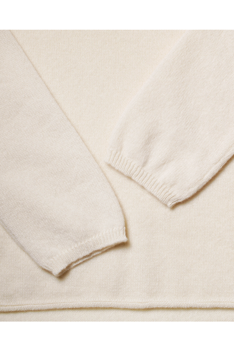 Pure Cashmere Lounge Sweater, Alternate, color, Milk White