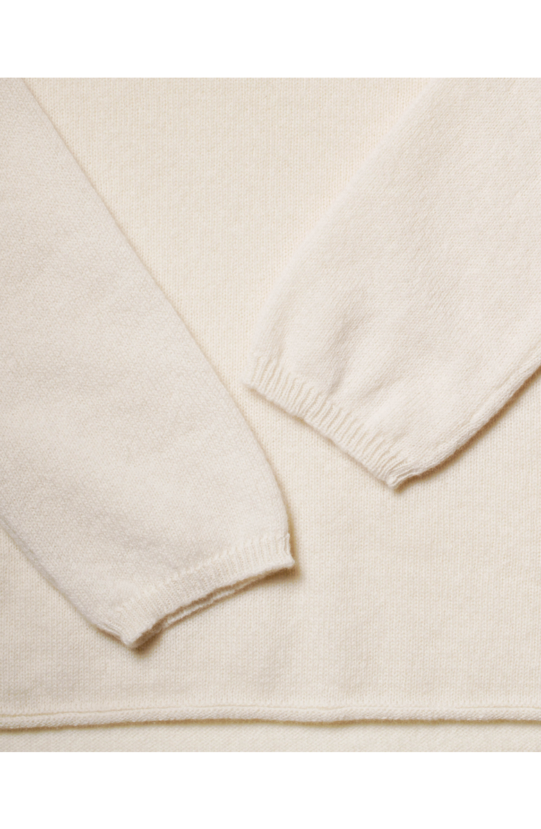 Monticelli Cashmere Pure Cashmere Lounge Sweater, Alternate, color, Milk White