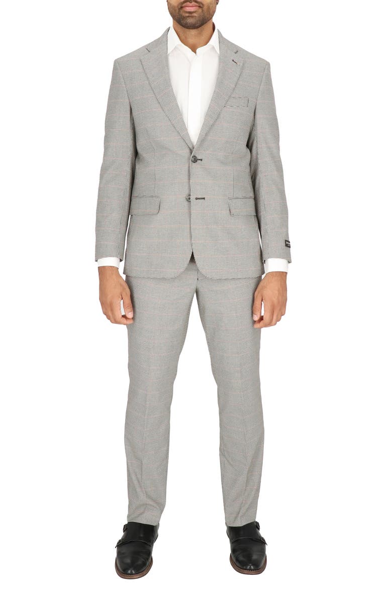 Scotch & Soda Modern Fit Houndstooth Suit, Main, color, Houndstooth
