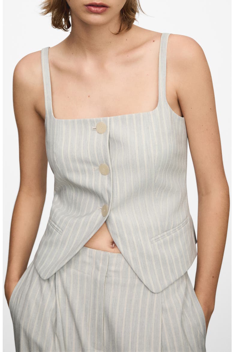 Stripe Waistcoat, Main, color, SKY BLUE