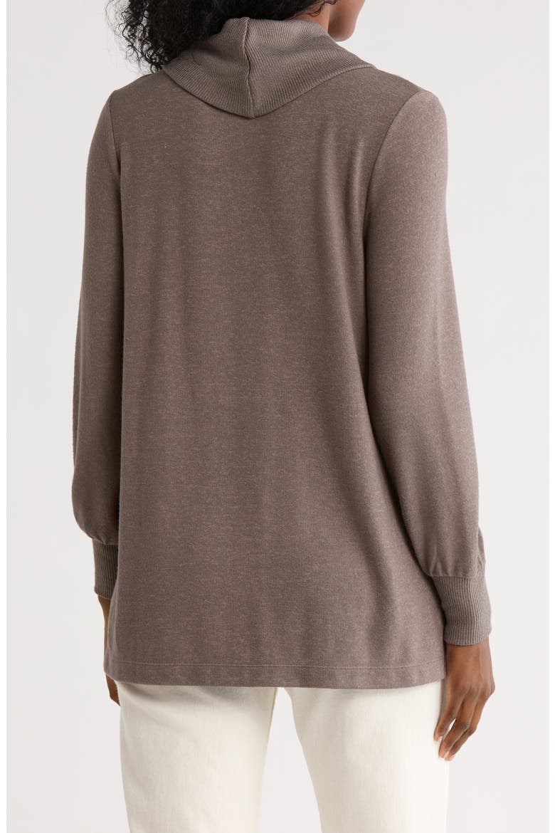 Cowl Neck Long Sleeve Knit Top, Alternate, color, HEATHER PEBBLE