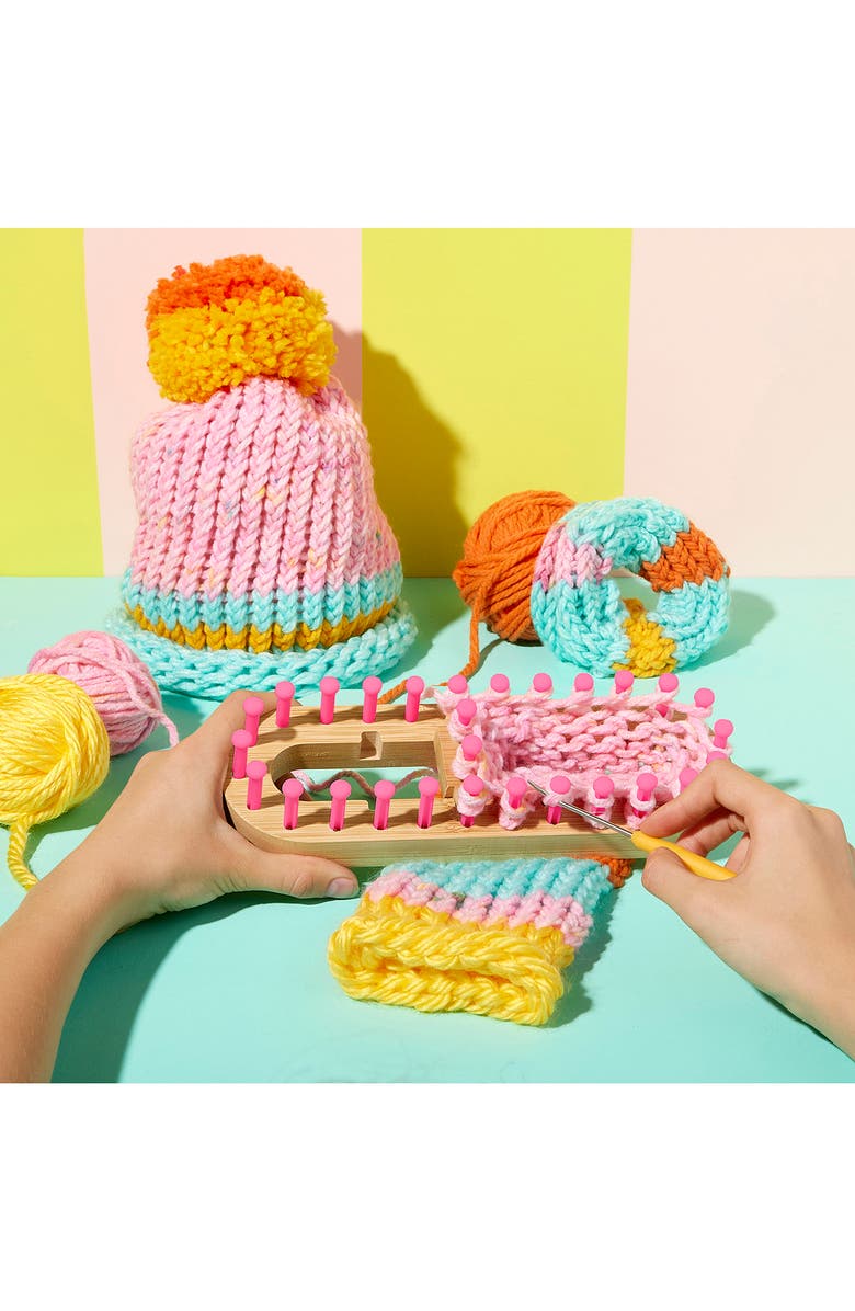 BRIGHT STRIPES Nimble Knitter Adjustable Loom Kit, Alternate, color, Multi