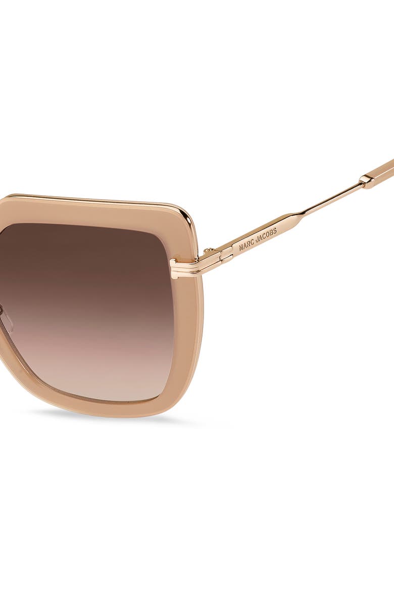 Marc Jacobs 54mm Butterfly Sunglasses, Alternate, color, Gold Beige