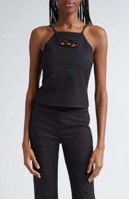 DIESEL® T-Wilight Logo Cutout Stretch Twill Tank