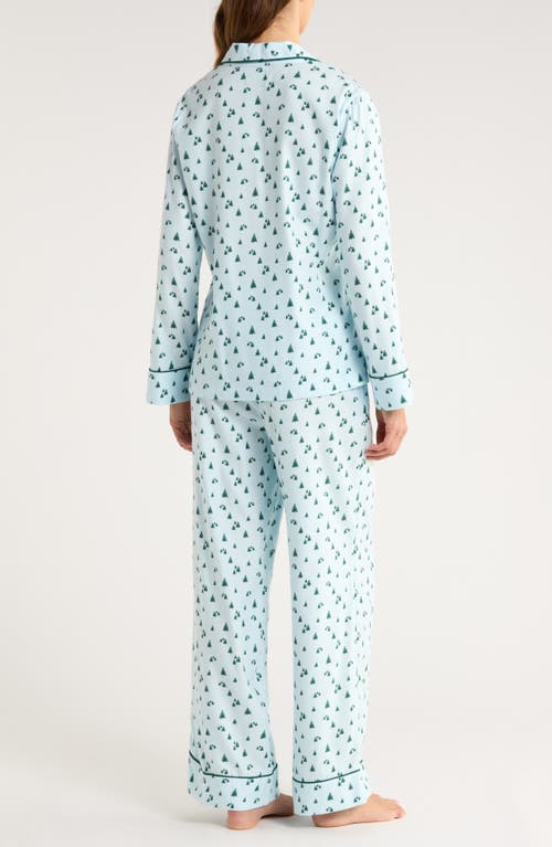 Nordstrom Cozy Cotton Blend Flannel Pajamas In Blue
