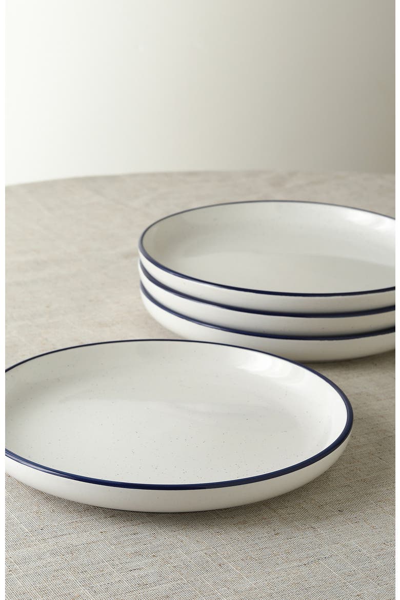 Ezra Stoneware 24-Piece Dinnerware Set, Alternate, color, Blue
