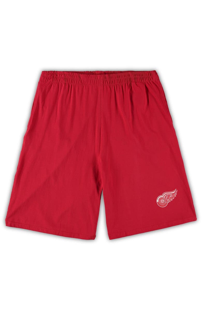 CONCEPTS SPORT Men's Concepts Sport Red/Heathered Charcoal Detroit Red Wings Big & Tall T-Shirt & Shorts Sleep Set, Alternate, color, Red