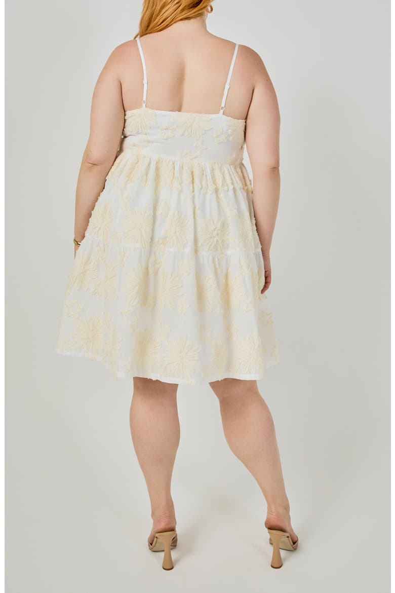 Floral Embroidered Minidress, Alternate, color, IVORY
