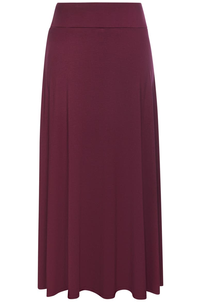 Asymmetrical Maxi Skort, Alternate, color, Wine