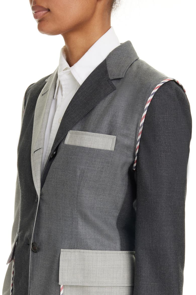 Fun-Mix Unconstructed Fit Wool Sport Coat, Alternate, color, DARK GREY