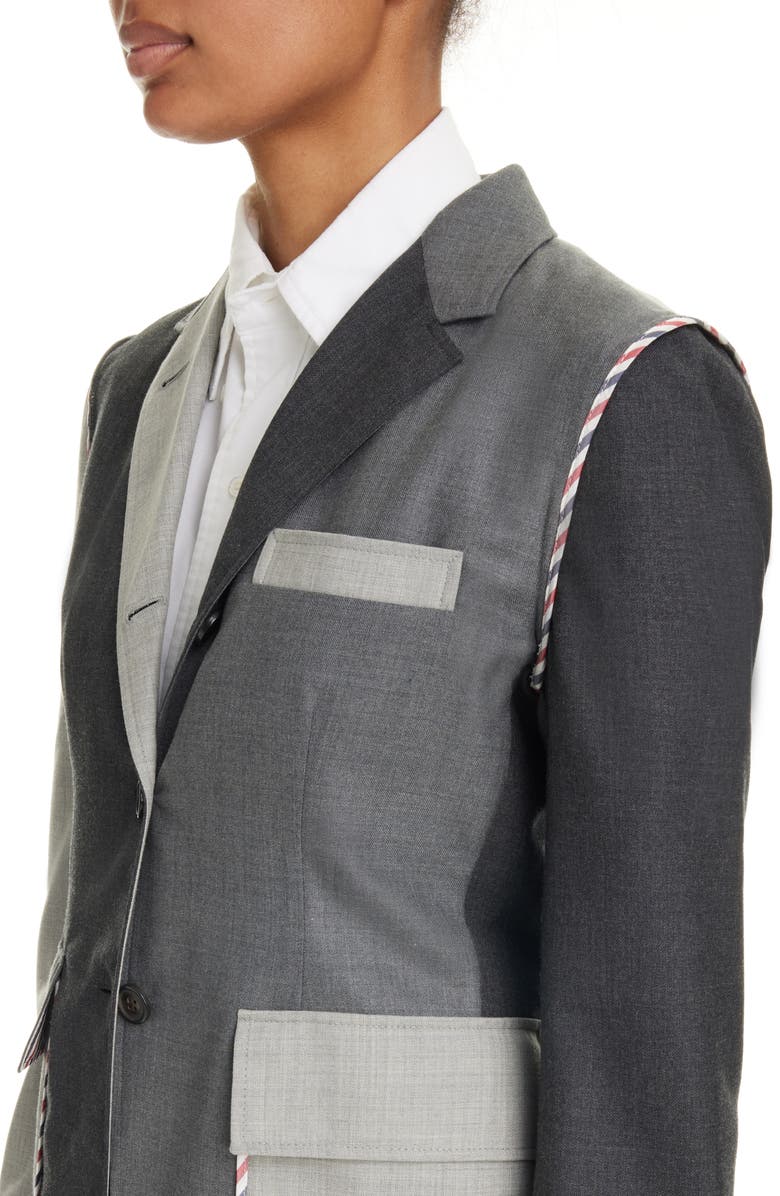 Thom Browne Fun-Mix Unconstructed Fit Wool Sport Coat, Alternate, color, 