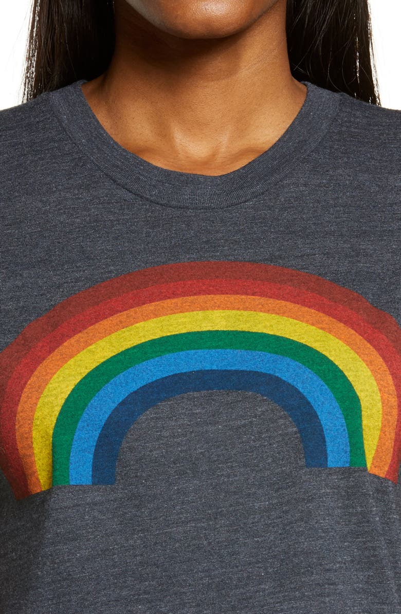 Aviator Nation Big Rainbow Boyfriend Tee, Alternate, color,