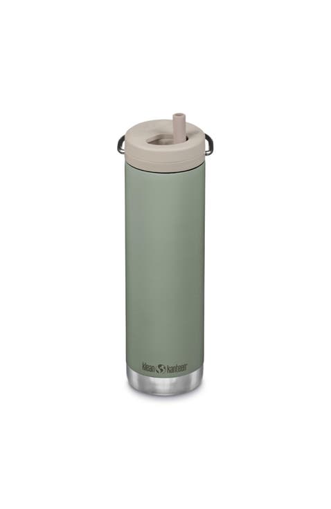 TKWide Insulated Water Bottle with Twist Cap - Reusable Travel Water Bottle with Stainless Steel Straw - Perfect for Sports & the Office - 20 oz