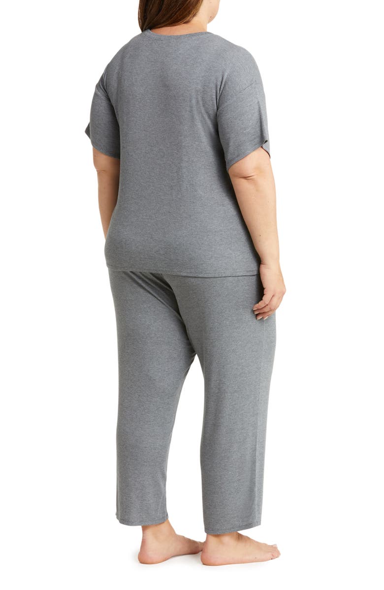 Nordstrom Moonlight Eco Easy Rib Pajamas, Alternate, color, Grey Dark Heather
