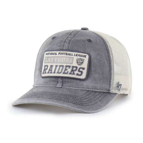 Men's '47  Charcoal Las Vegas Raiders Canteen Relaxed Trucker Adjustable Hat
