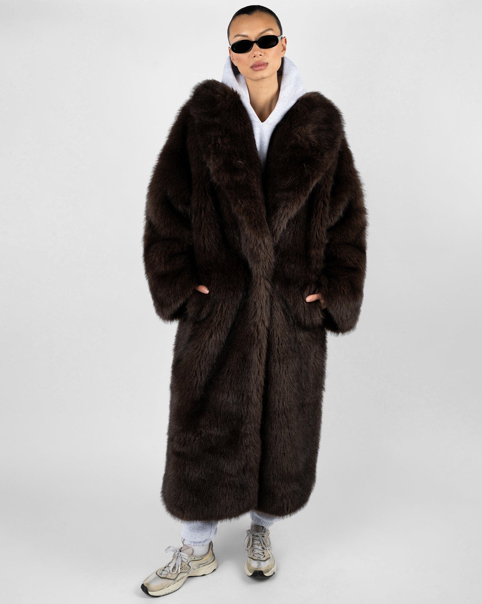 Long Faux Fur Jacket