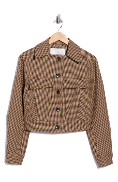 Blake Houndstooth Wool Jacket