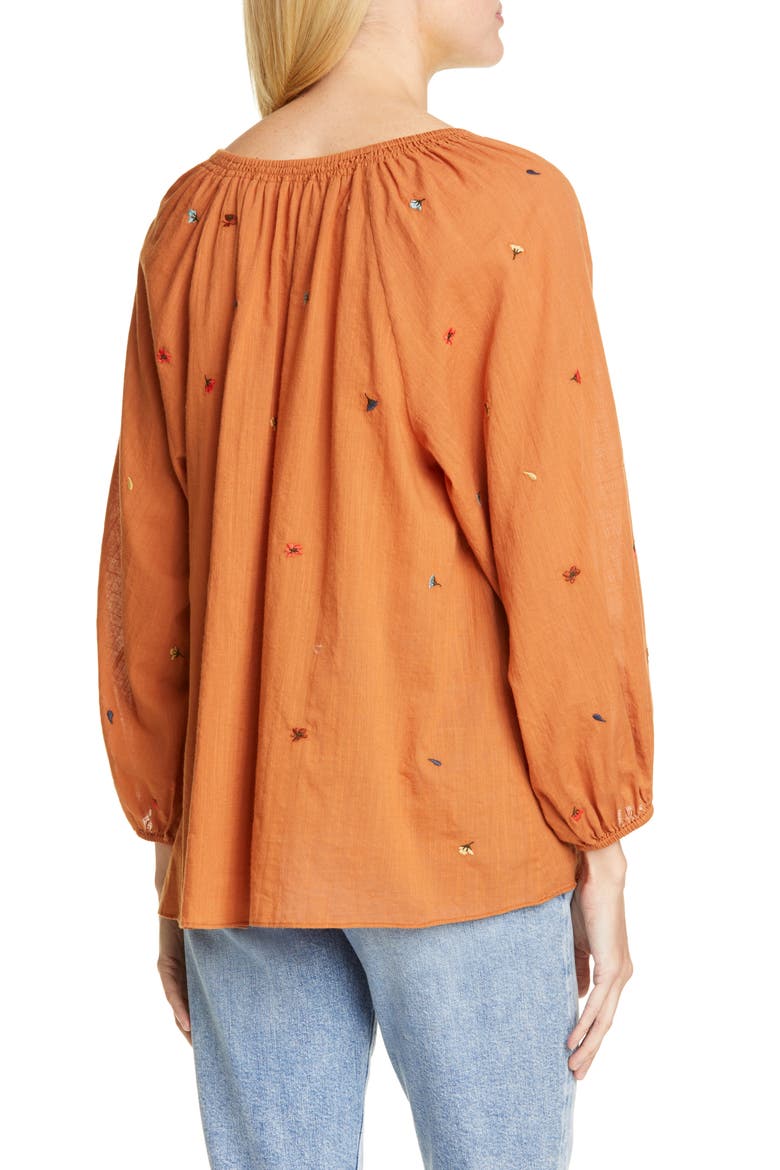 The Derby Embroidered Top, Alternate, color, SPICE