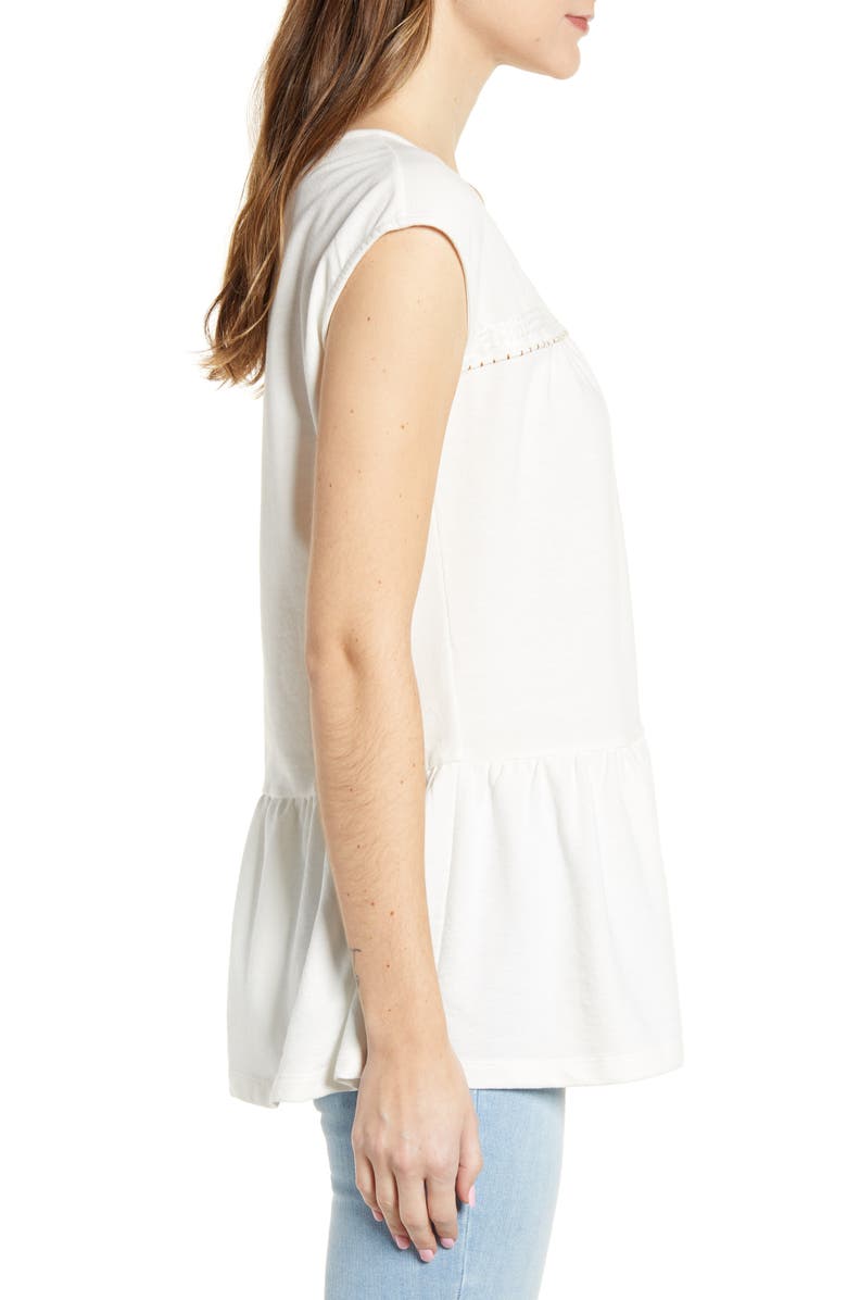 Caslon<sup>®</sup> Cap Sleeve Peplum Top, Alternate, color, 