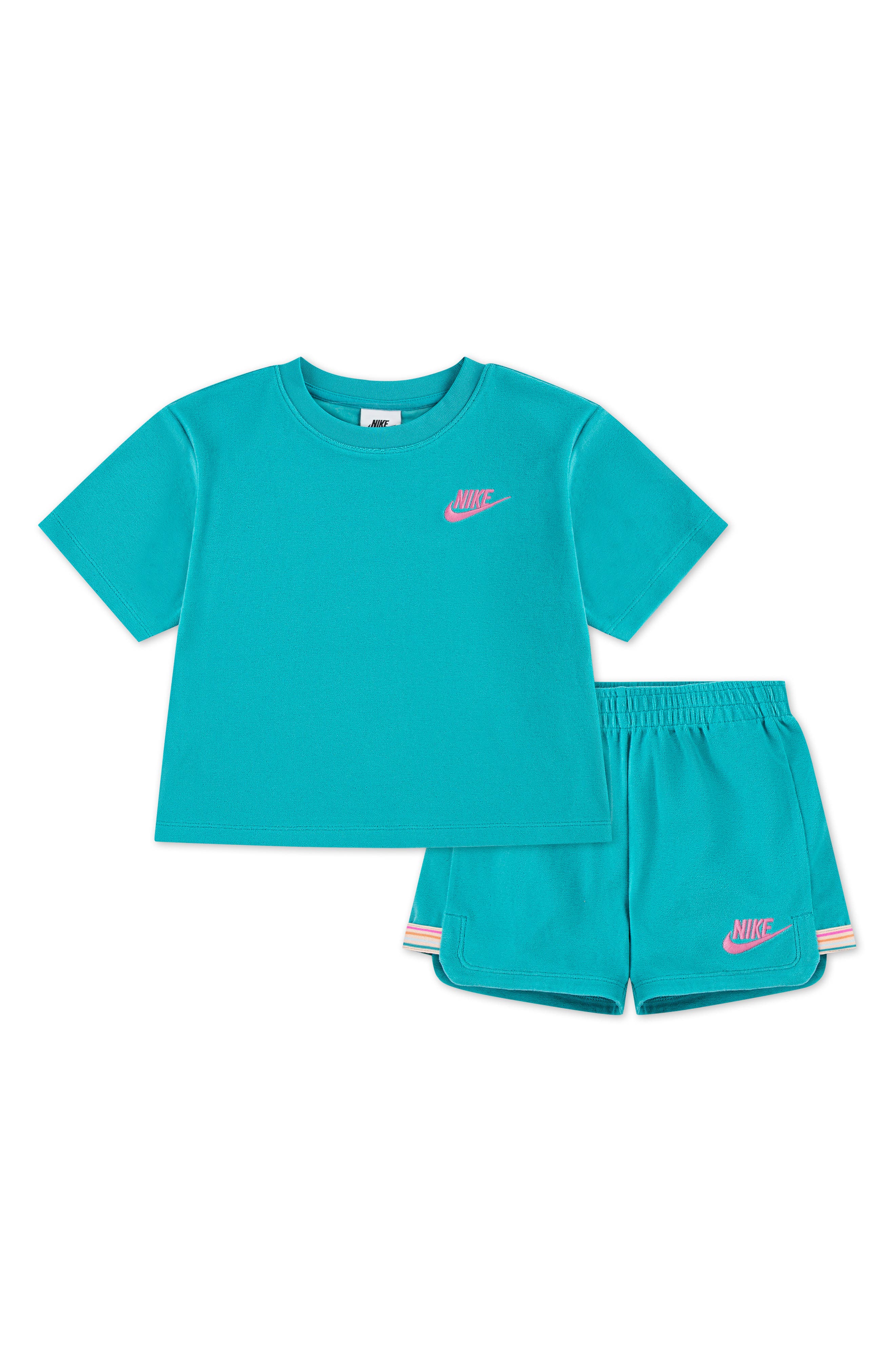 Nike Kids' Towel Terry T-Shirt & Shorts Set