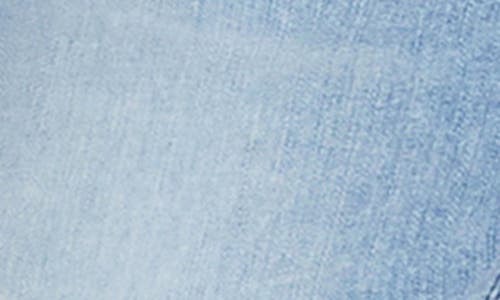 Hint Of Blu Happy Shaggy High Waist Raw Hem Wide Leg Jeans In City Denim