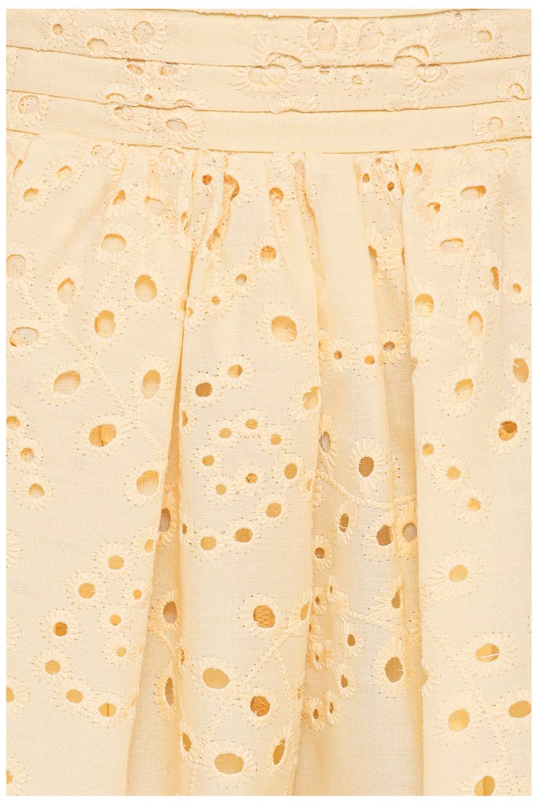 Regina Eyelet Flowy Shorts, Alternate, color, BUTTER YELLOW