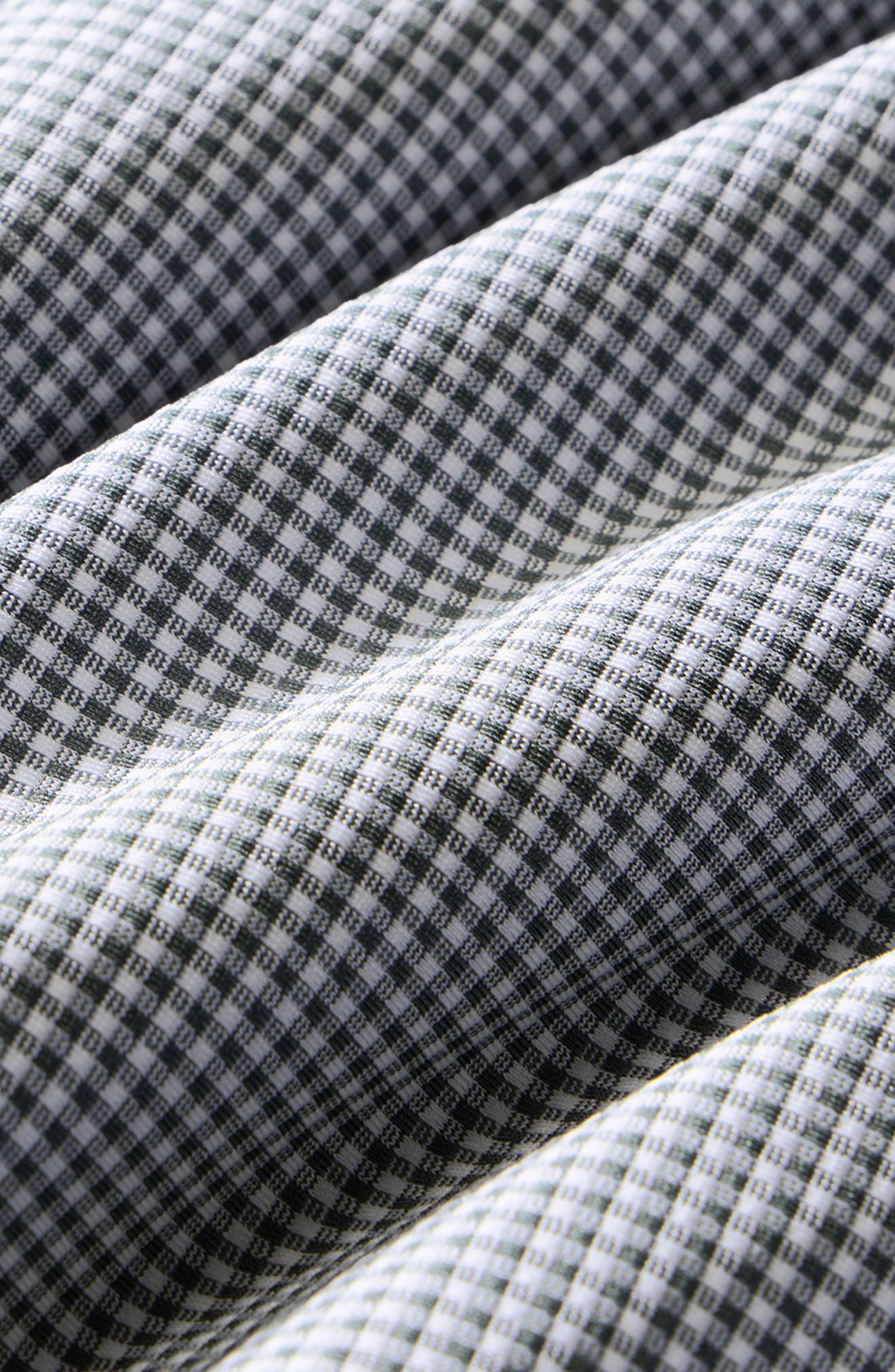 Mizzen+Main Halyard Trim Fit Gingham Check Performance Button-Up Shirt ...