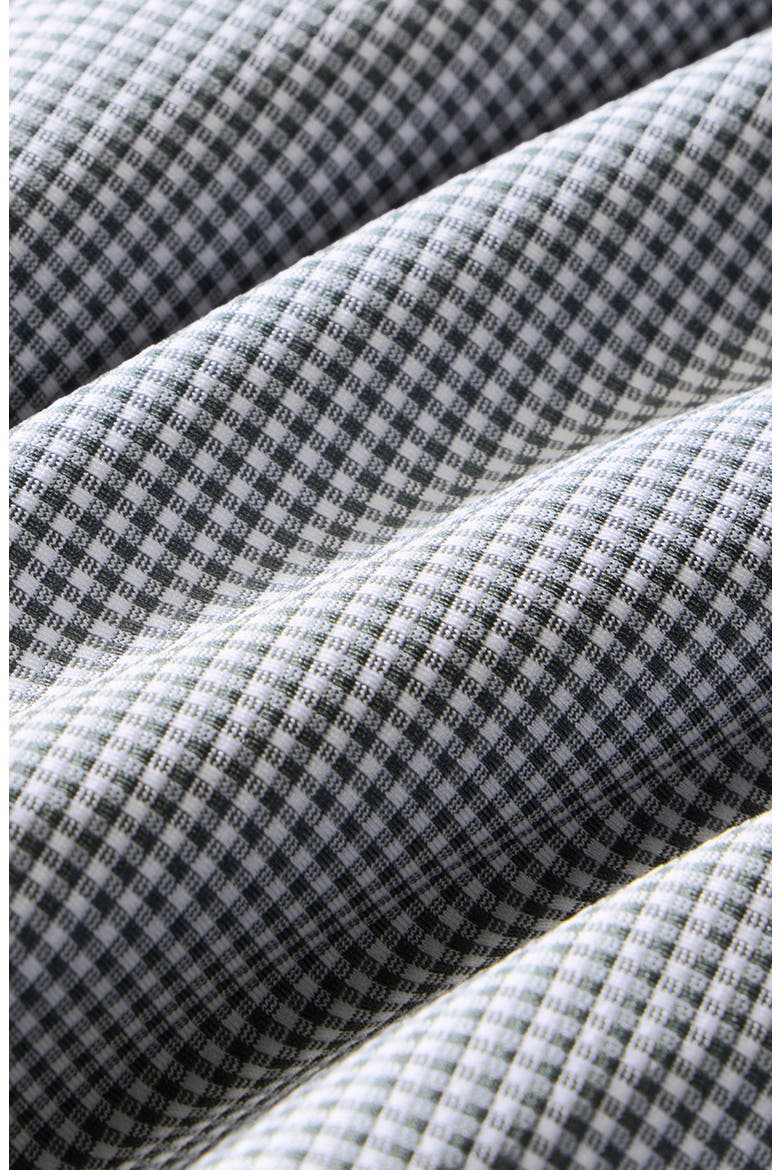 Halyard Trim Fit Gingham Check Performance Button-Up Shirt, Alternate, color, HEMLOCK PETER GINGHAM TRIM