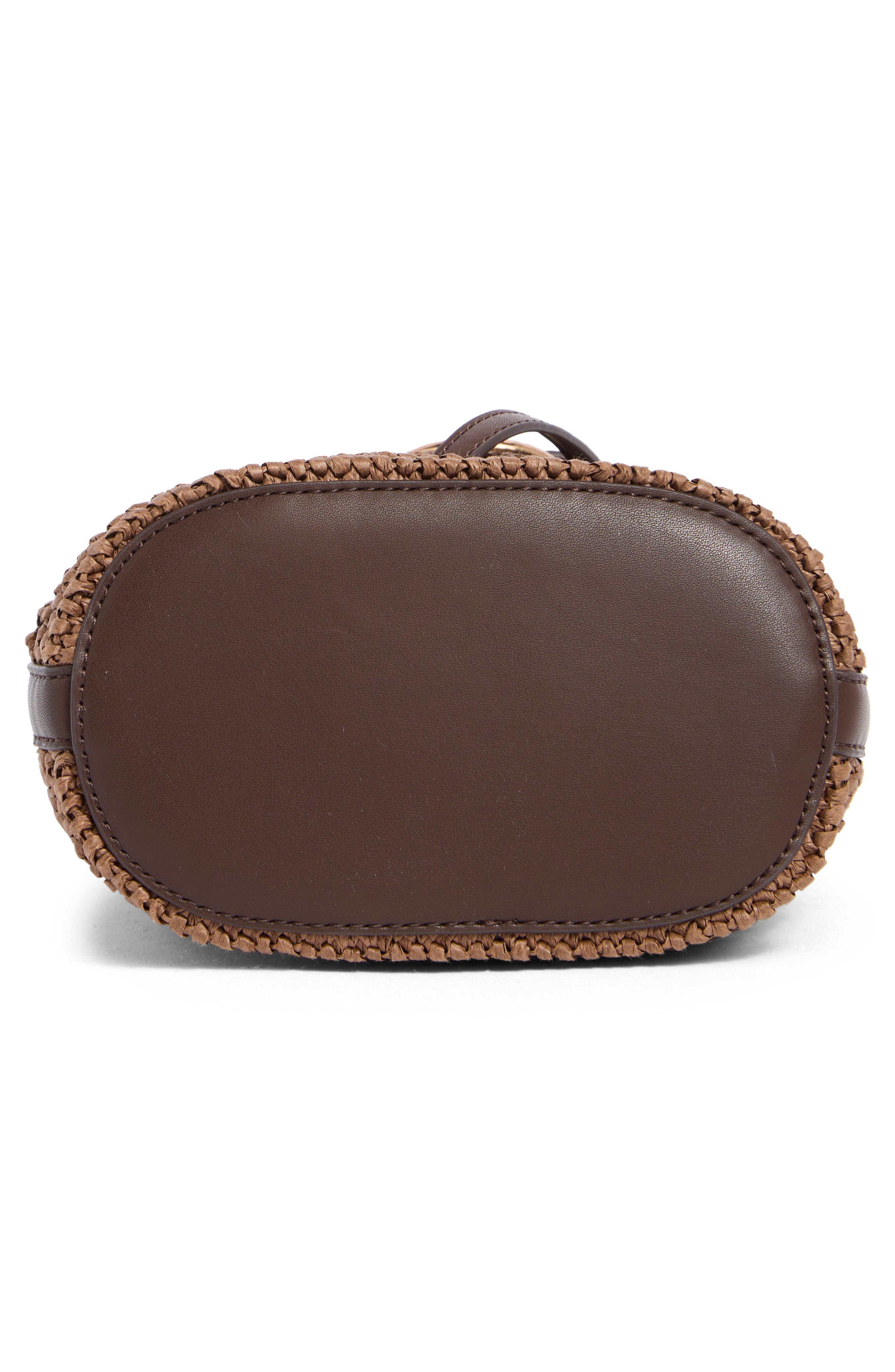 Sam Edelman Bexy Raffia Woven Crossbody Bag, Alternate, color, Brown