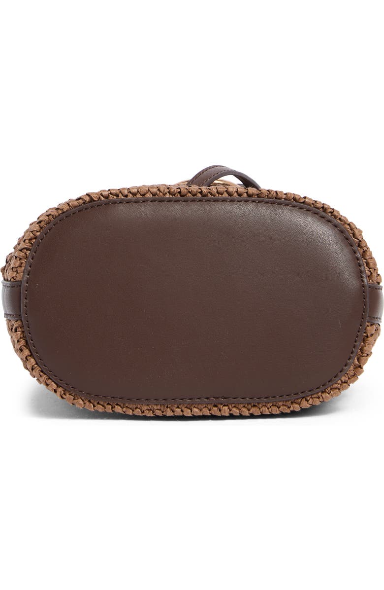 Sam Edelman Bexy Raffia Woven Crossbody Bag, Alternate, color, Brown