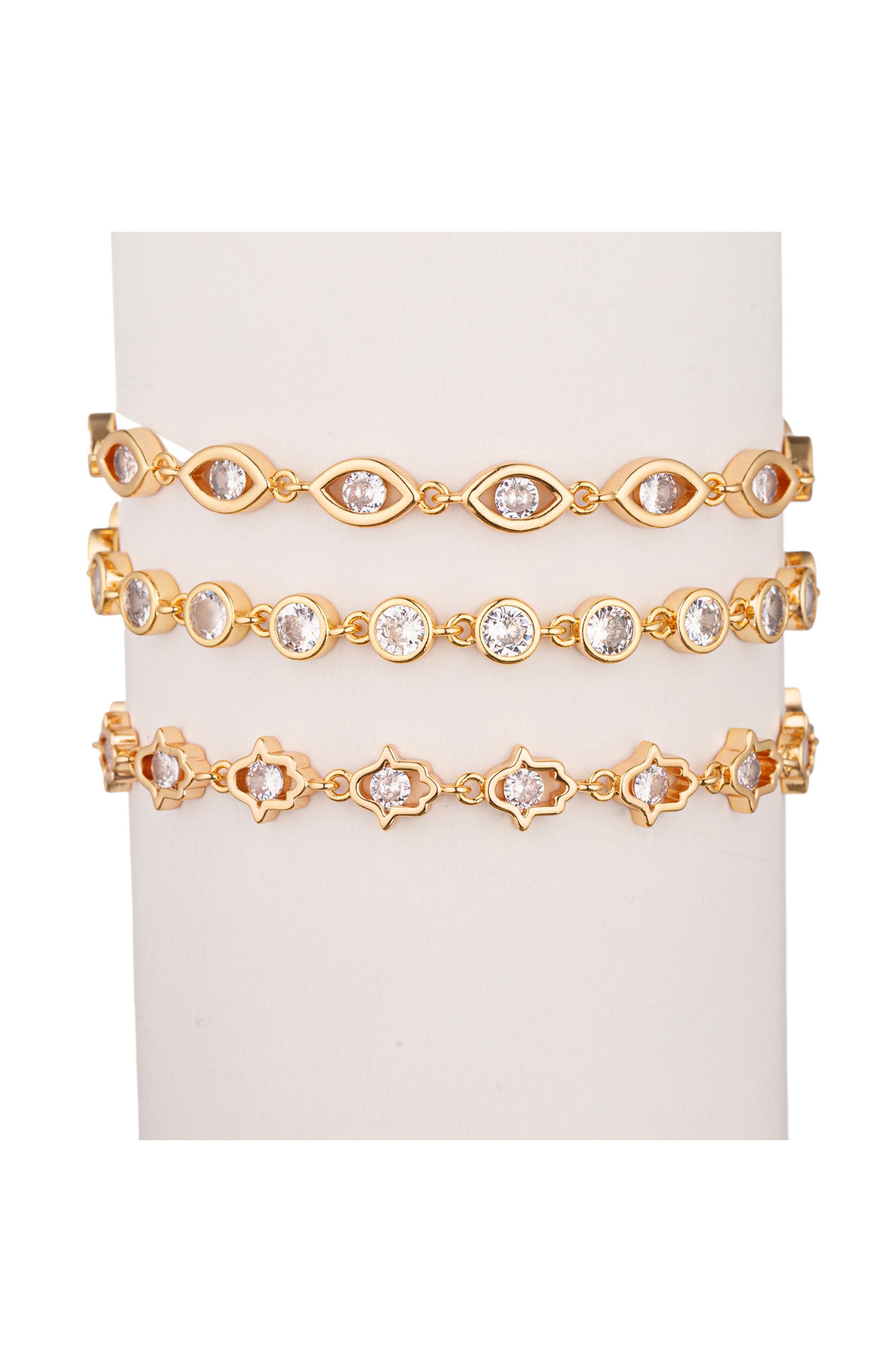 Emma 3-Piece CZ Bracelet Set